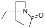 Azetidine, 1-acetyl-2,2-diethyl- (7CI) Struktur