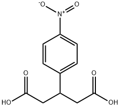 3-(4-nitrophenyl)pentanedioic acid Struktur