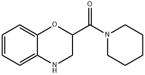 2-(PIPERIDIN-1-YLCARBONYL)-3,4-DIHYDRO-2H-1,4-BENZOXAZINE HYDROCHLORIDE Struktur