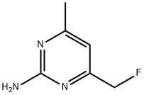 2-Pyrimidinamine, 4-(fluoromethyl)-6-methyl- (9CI) Struktur