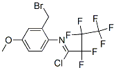 N-[2-(BROMOMETHYL)-4-METHOXYPHENYL]-2,2,3,3,4,4,4-HEPTAFLUOROBUTANIMIDOYL CHLORIDE Struktur