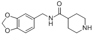 PIPERIDINE-4-CARBOXYLIC ACID (BENZO[1,3]DIOXOL-5-YLMETHYL)-AMIDE Struktur