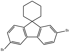 SPIRO-(CYCLOHEXAN-1,9'-(2,6-DIBROMO-FLUOREN))
 Struktur