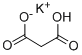 PROPANEDIOIC ACID MONOPOTASSIUM SALT Struktur