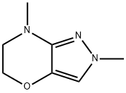 Pyrazolo[4,3-b][1,4]oxazine,  2,5,6,7-tetrahydro-2,7-dimethyl- Struktur