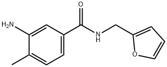 3-amino-N-(2-furylmethyl)-4-methylbenzamide Struktur