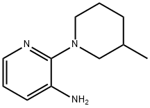 2-(3-Methyl-1-piperidinyl)-3-pyridinylamine Struktur