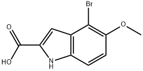 4-BROMO-5-METHOXY-1H-INDOLE-2-CARBOXYLIC ACID Structure