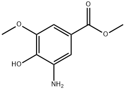 Methyl 3-amino-4-hydroxy-5-methoxybenzenecarboxylate Struktur