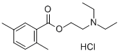 2-Diethylaminoethyl 2,5-dimethylbenzoate hydrochloride Struktur