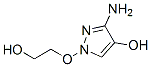 1H-Pyrazol-4-ol,  3-amino-1-(2-hydroxyethoxy)- Struktur