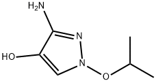 1H-Pyrazol-4-ol,  3-amino-1-(1-methylethoxy)- Struktur