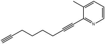 3-methyl-2-(octa-1,7-diynyl)pyridine Struktur