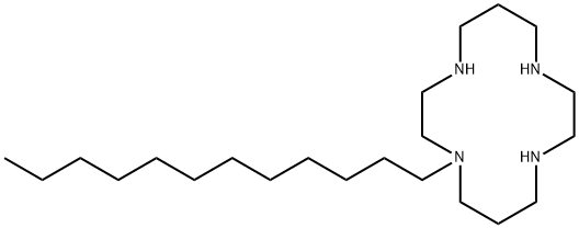 1-DODECYL-1,4,8,11-TETRAAZA-CYCLOTETRADECANE Struktur