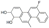 7,8-dihydro-7,8-dihydroxy-12-fluoro-5-methylchrysene Struktur