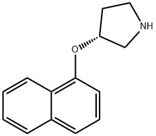 1-NAPHTHYL 3-PYRROLIDINYL ETHER Struktur