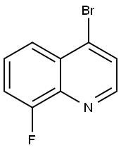 4-BROMO-8-FLUOROQUINOLINE Struktur