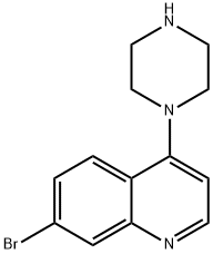 7-BROMO-4-(PIPERAZIN-1-YL)QUINOLINE Struktur