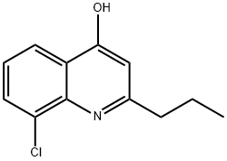 8-CHLORO-2-PROPYLQUINOLINE-4-OL Struktur