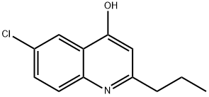 6-CHLORO-2-PROPYLQUINOLINE-4-OL Struktur