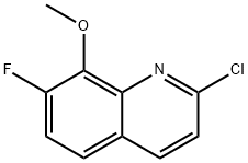 Quinoline, 2-chloro-7-fluoro-8-methoxy- Struktur