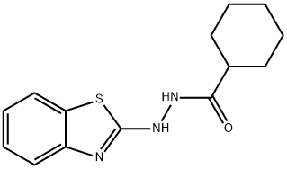 CYCLOHEXANECARBOXYLIC ACID, 2-(2-BENZOTHIAZOLYL)HYDRAZIDE Struktur