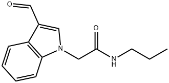 1H-INDOLE-1-ACETAMIDE, 3-FORMYL-N-PROPYL- Struktur