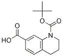 1,7(2H)-Quinolinedicarboxylic acid, 3,4-dihydro-, 1-(1,1-diMethylethyl) ester Struktur