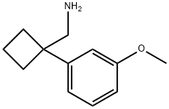 [1-(3-methoxyphenyl)cyclobutyl]methylamine Struktur