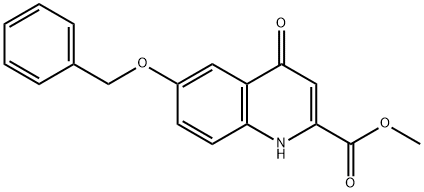 6-Benzyloxy-4-oxo-1,4-dihydro-quinoline-2-carboxylic acid Methyl ester Struktur