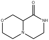 Pyrazino[2,1-c][1,4]oxazin-9(6H)-one,  hexahydro- Struktur