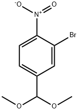 2-BROMO-4-DIMETHOXYMETHYL-NITROBENZENE Struktur