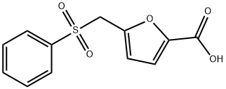 5-[(PHENYLSULFONYL)METHYL]-2-FUROIC ACID Struktur