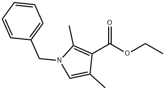 ETHYL-1-BENZYL-2,4-DIMETHYLPYRROLE-3-CARBOXYLATE Struktur