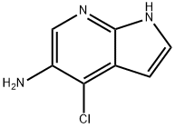 4-chloro-1H-pyrrolo[2,3-b]pyridin-5-aMine Struktur