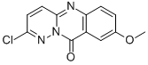 10H-PYRIDAZINO[6,1-B]QUINAZOLIN-10-ONE, 2-CHLORO-8-METHOXY- Struktur