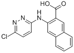 2-NAPHTHALENECARBOXYLIC ACID, 3-[(6-CHLORO-3-PYRIDAZINYL)AMINO]- Struktur