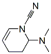 1(2H)-Pyridinecarbonitrile,  2-(dimethylamino)-3,4-dihydro- Struktur