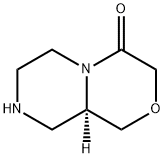 (9AR)-Hexahydropyrazino-[2,1-c][1,4]oxazin-4(3H)-one Struktur