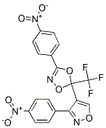 3-(4-NITROPHENYL)-5-(3-(4-NITROPHENYL)ISOXAZOL-4-YL)-5-(TRIFLUOROMETHYL)-1,4,2-DIOXAZOLE Struktur