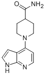 4-Piperidinecarboxamide, 1-(1H-pyrrolo[2,3-b]pyridin-4-yl)- Struktur