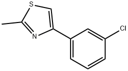 4-(3-Chlorophenyl)-2-Methylthiazole Struktur