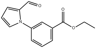 3-(2-FORMYL-1H-PYRROL-1-YL)-BENZOIC ACID ETHYL ESTER Struktur