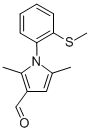 1H-PYRROLE-3-CARBOXALDEHYDE, 2,5-DIMETHYL-1-[2-(METHYLTHIO)PHENYL]- Struktur