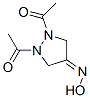 4-Pyrazolidinone,  1,2-diacetyl-,  4-oxime Struktur