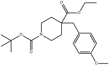 ETHYL N-BOC-4-(4-METHOXYBENZYL)PIPERIDINE-4-CARBOXYLATE price.