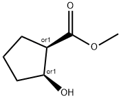 2-HYDROXY-CYCLOPENTANECARBOXYLIC ACID METHYL ESTER Struktur