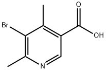 5-BROMO-4,6-DIMETHYLNICOTINIC ACID Struktur