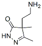 3H-Pyrazol-3-one,  4-(2-aminoethyl)-2,4-dihydro-4,5-dimethyl- Struktur