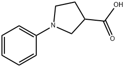 1-Phenyl-3-pyrrolidinecarboxylic acid Struktur